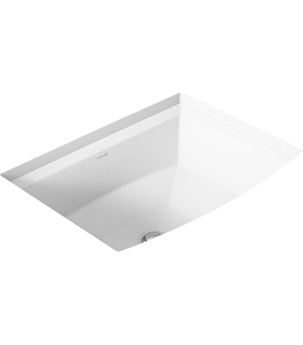 KOHLER K-8188-0 Vitreous China 11 inch x 11 inch Undermount Square